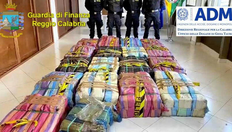 La cocaina sequestrata il 31 gennaio nel porto di Gioia Tauro